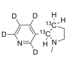Nicotine labeled 13C2, d4