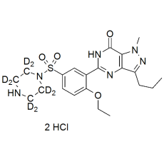 Desmethyl Sildenafil Labeled d8 bis-hydrochloride Desmethyl Sildenafil Labeled d8 bis-hydrochloride